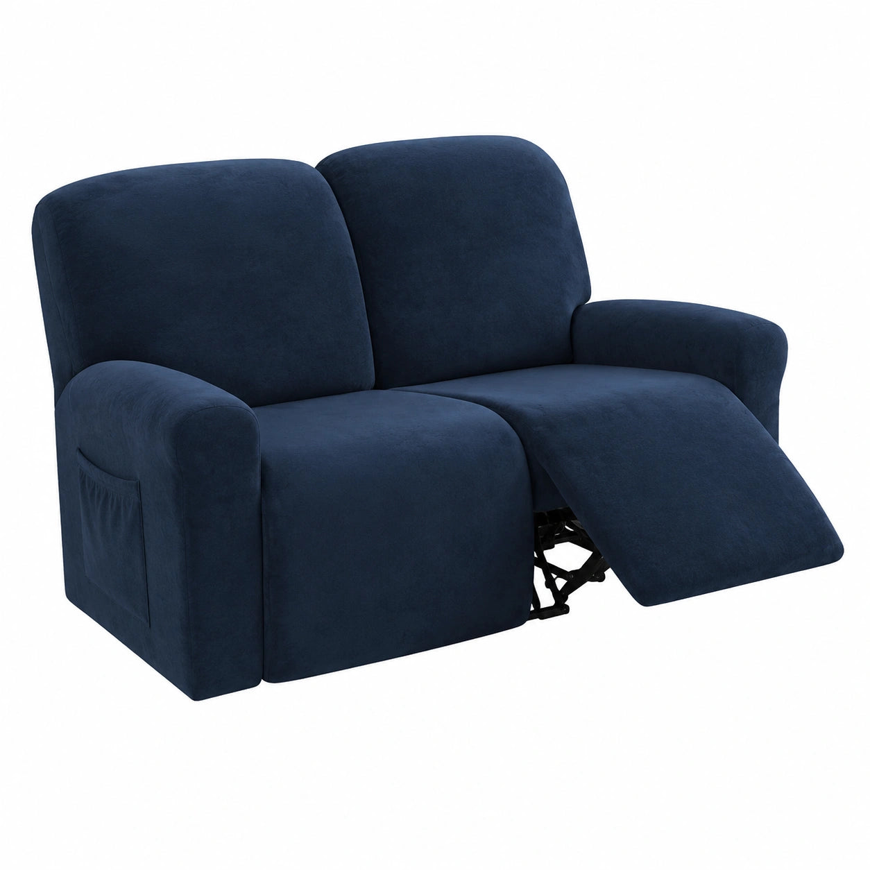 Copripoltrona reclinabile in pelle scamosciata impermeabile e antiscivolo per 3 posti, protezione elasticizzata blu navy antipolvere