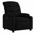 Poltrona Relax Massaggiante in Tessuto Nero con 6 Punti di Massaggio, 75,5x93x99,5 cm, per Soggiorno e Ufficio
