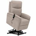 Poltrona relax elettrica 4 motori Parigi, poggiatesta e supporto lombare regolabili, sistema Roller e batteria, tortora