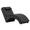 Poltrona Relax Ergonomica in Similpelle Nera con Massaggio e Riscaldamento, Cuscino Imbottito e Telecomando, 5 Modalità, 145x54x72 cm