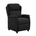 Poltrona Massaggiante con Riscaldamento a 6 Punti, Design Moderno Nero